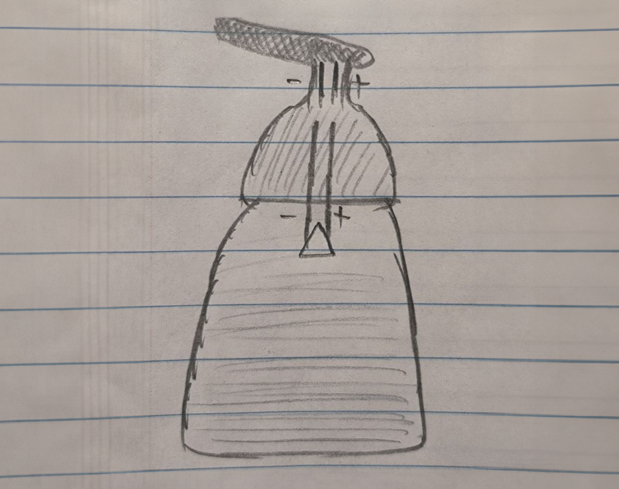 This is a circuit of the soap dispenser (Light OFF)